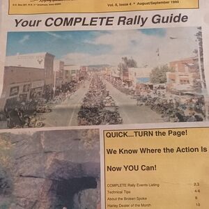 Vintage 1990 Sturgis 50th Annivesary Collector's Edition Rally Guide